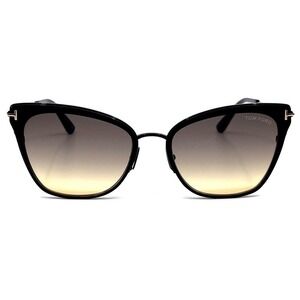 New! Tom Ford Faryn TF843 01B 56/19/140 Sunglasses  Authentic